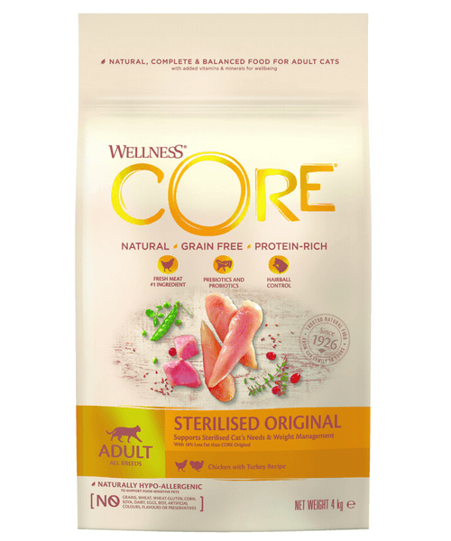 Wellness core sterilised retailer