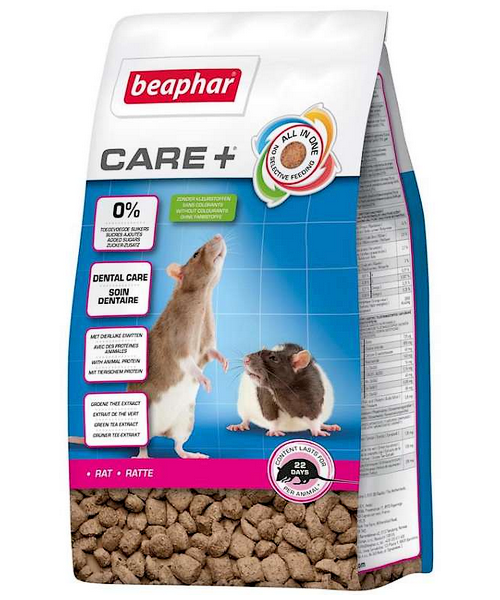 Beaphar Care+ Rat 250g (geëxtrudeerd voeding)