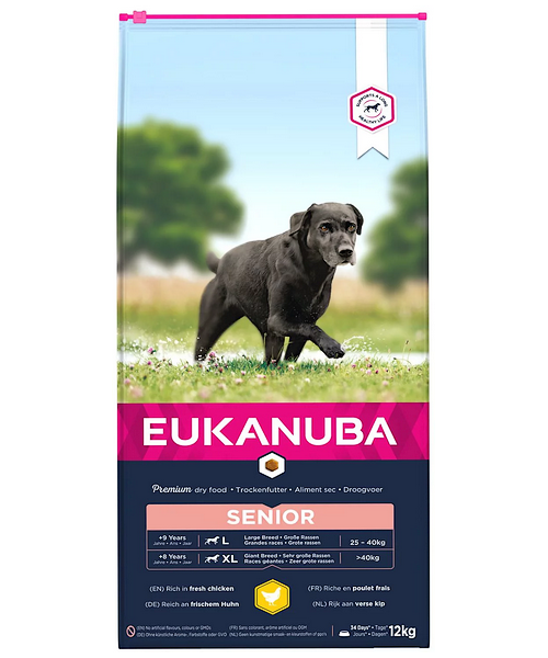 Eukanuba Caring Senior Large Breed Kip (bevat Glucosamine en Chondroïtine)