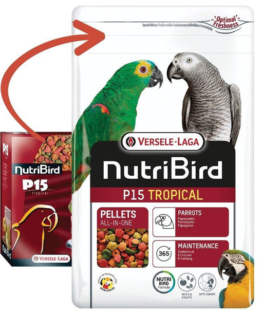 NutriBird P15 Tropical - Onlinedierenwereld