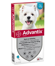 Advantix spot-on hond 4st (4-10kg) - Onlinedierenwereld