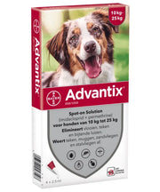 Advantix spot-on hond 4st (10-25kg) (Bestrijding en Preventie)