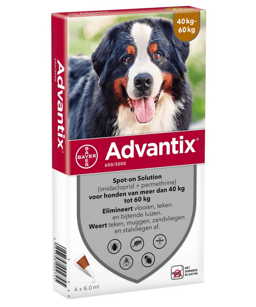 Advantix spot-on hond 4st (40-60kg) (Bestrijding en Preventie)