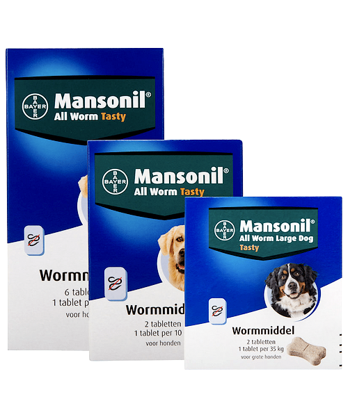 Mansonil All WormTasty (ontwormmiddel voor honden)