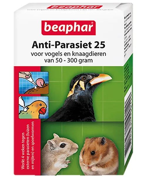 Beaphar Anti-Parasiet 25 voor vogels en knaagdieren - Onlinedierenwereld