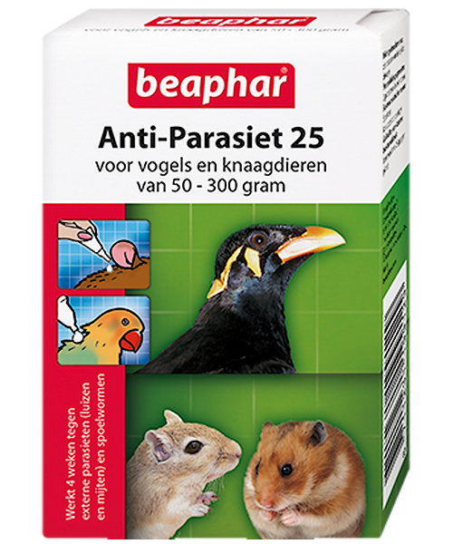 Beaphar Anti-Parasiet 25 voor vogels en knaagdieren