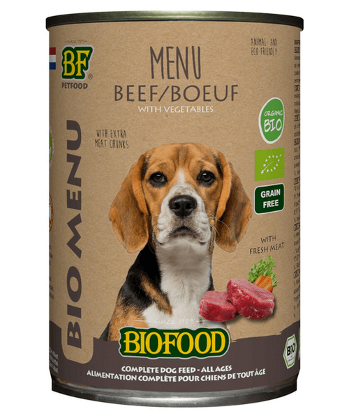 Biofood Bio menú Carne de Vacuno (comida húmeda 12 x 400g)