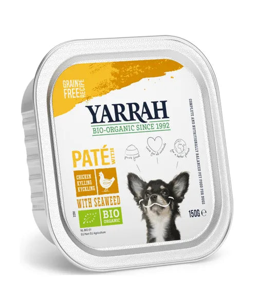 Yarrah Bio nat hondenvoer paté Kip (12x150g)