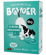 Bravoer Bliksems Ondeugende Kip voor Puppy's 4 kg (Krokant)