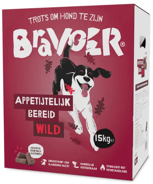 Bravoer Appetijtelijk bereid Wild (Geperste brok) - Onlinedierenwereld