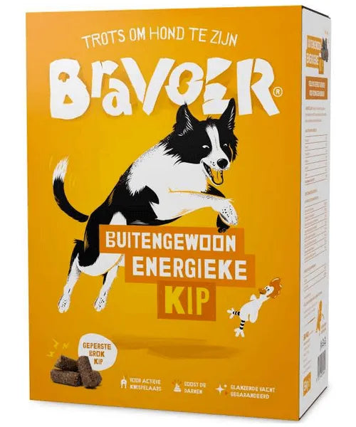 Bravoer Buitengewoon Energieke Kip (Geperste brok) - Onlinedierenwereld