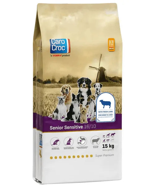 CaroCroc Senior Sensitive 15 kg (bij hoge energiebehoefte)
