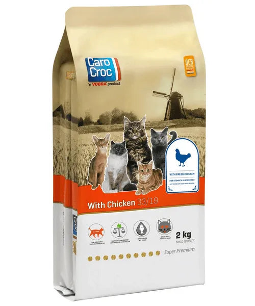 CaroCroc Kat Adult Kip 2 kg (lichtverteerbare brok)
