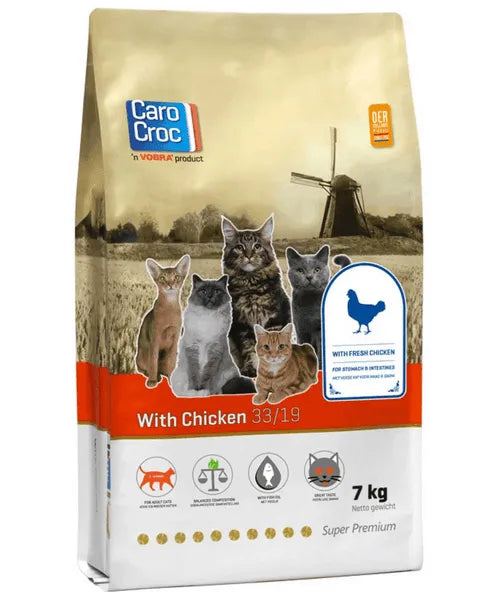 CaroCroc Kat Adult Kip 7 kg (lichtverteerbare brok)