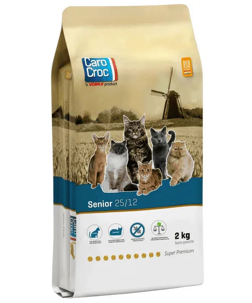 CaroCroc Kat Senior 2 kg (verlaagde eiwit-, vet- en mineralen gehalte)