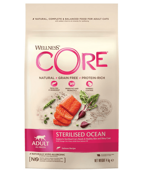 Wellness CORE Sterilised Ocean Zalm (met omega 3 & 6-vetzuren) - Onlinedierenwereld