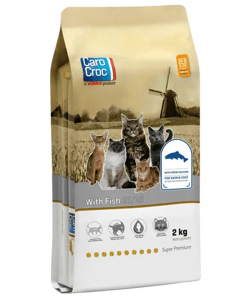 CaroCroc Kat met Vis 2 kg (bereid met verse zalm)