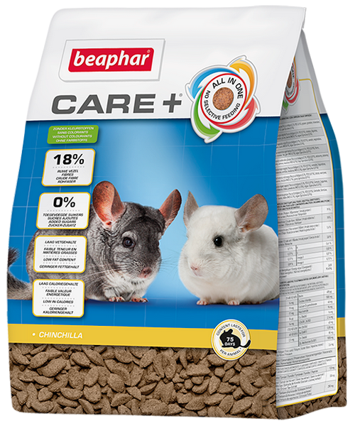 Beaphar Care+ Chinchilla 1,25 kg (geëxtrudeerde brokjes)