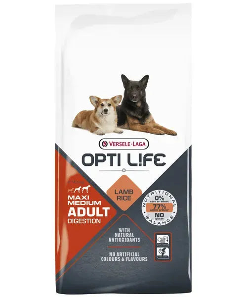 Opti Life Adult Digestion Medium &amp; Maxi (12.5 kg)