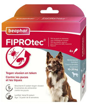 Beaphar FiproTec SpotOn 4 pip (10-20 kg) - Onlinedierenwereld