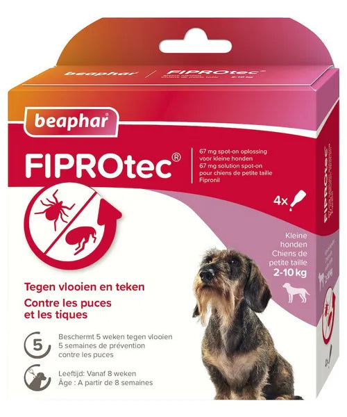 Beaphar FiproTec SpotOn 4 pip (2-10 kg) - Onlinedierenwereld