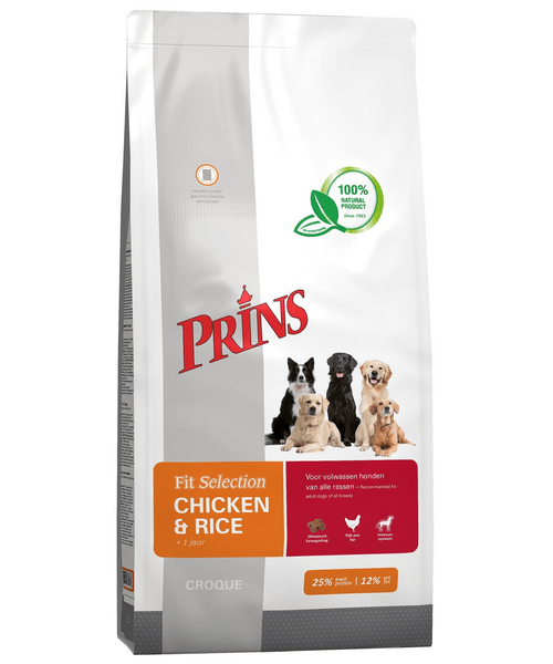 Prins Fit selection Kip en Rijst (2 kg) (Krokante voeding)