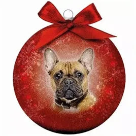 Plenty Gifts Kerstbal met Franse Bulldog