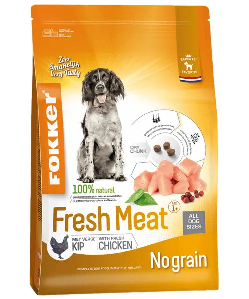 Fokker Adult Fresh Meat Kip (Voeding voor actieve honden)