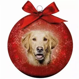 Plenty Gifts Kerstbal met Golden Retriever