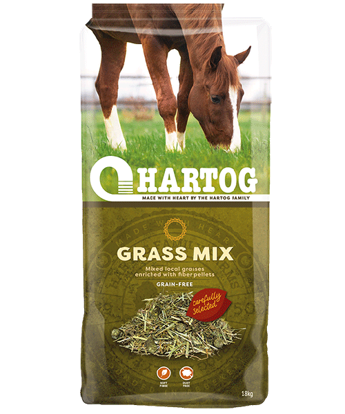 Hartog Grass mix (Gedroogd gras met structuurbrok)
