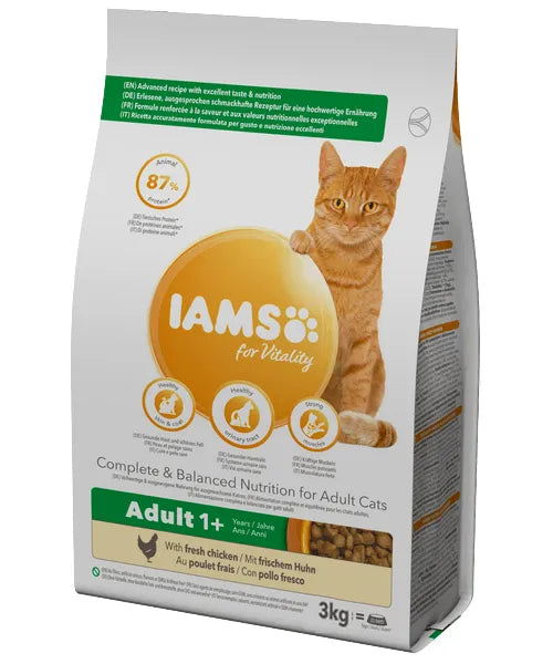Iams Adult met Kip (ondersteunt gezondheid en vitaliteit) - Onlinedierenwereld