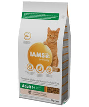 Iams Adult Zalm 3 kg (ondersteunt gezondheid en vitaliteit)