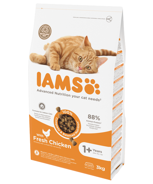 Aanbieding Iams Adult met Kip (ondersteunt gezondheid en vitaliteit)