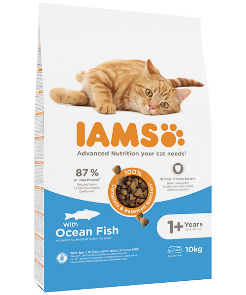 Aanbieding Iams Adult Zeevis (ondersteund gezondheid en vitaliteit)