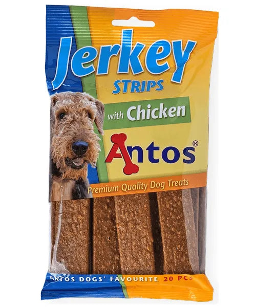 Antos Jerkey Strips Kip (smaak van echt vlees)