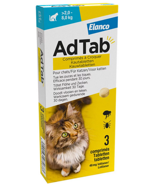AdTab kauwtabletten voor katten