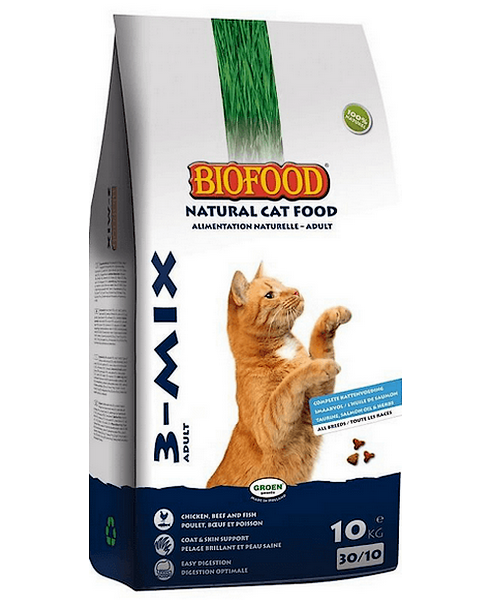 Biofood Kat 3-mix Adult - Kattenvoer - 10 kg