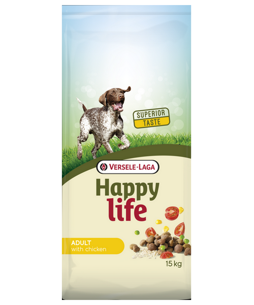 Aanbieding Happy Life Adult Kip - Onlinedierenwereld