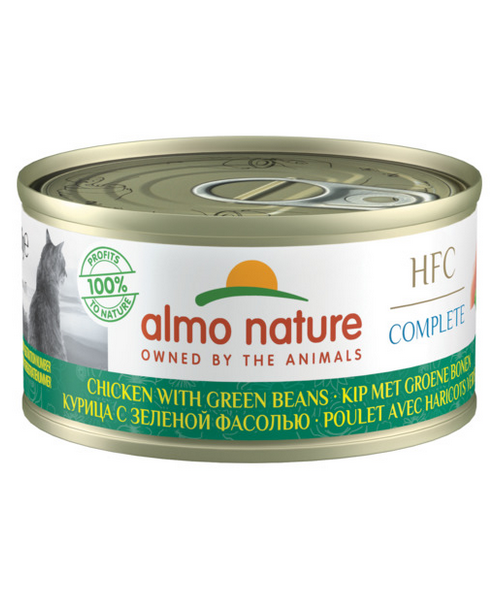 Almo Nature HFC Natural Kip met groene bonen (24 x 70g)