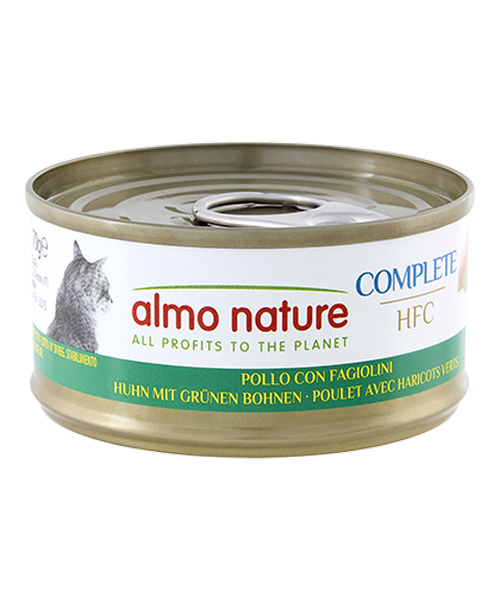 Aanbieding Almo Nature HFC Natural Kip met groene bonen (24 x 70g)