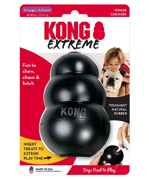Kong extreme Zwart Xlarge - Onlinedierenwereld