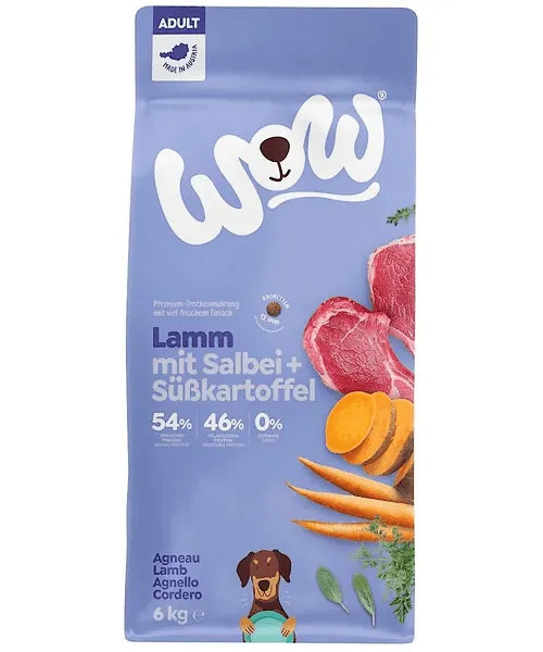 WOW Adult Lam met Salie en zoete Aardappelen - Onlinedierenwereld