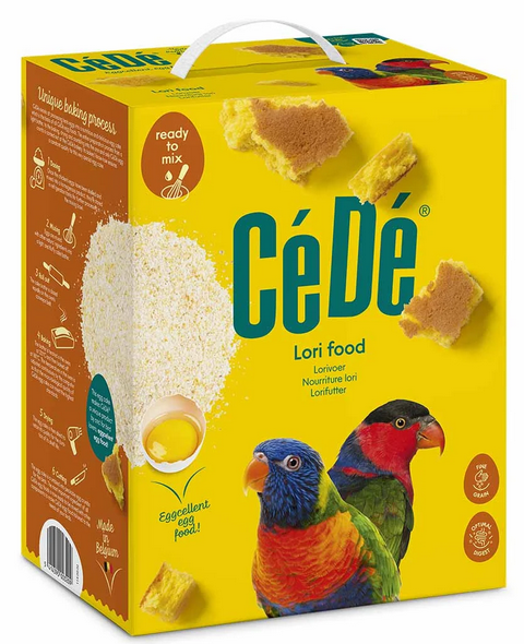 Cédé Lorifood (volledig voer voor alle soorten Lori’s, Hang- en Vijgpapegaaitjes)