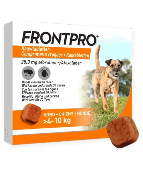 Frontpro Kauwtablet Hond M Vlooien/Tekenpil - Onlinedierenwereld