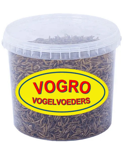 Vogro Meelwormen (aanvullend diervoeder) - Onlinedierenwereld