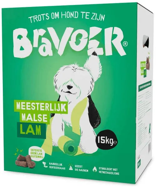 Bravoer Meesterlijke Malse Lam 15 kg (Geperste brok)