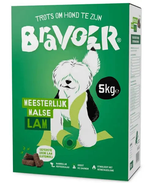 Bravoer Meesterlijke Malse Lam 5 kg (Geperste brok)