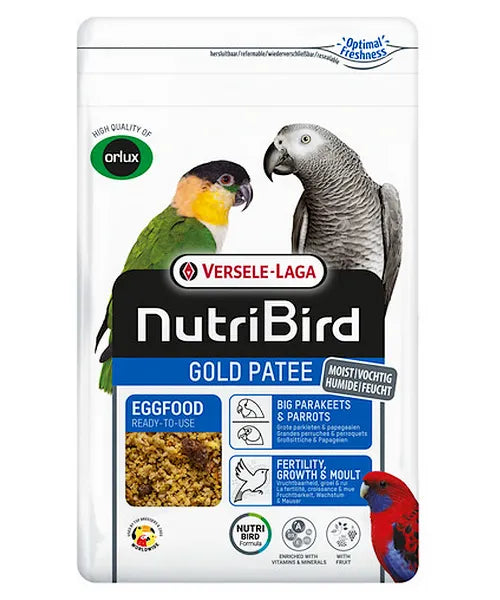 NutriBird Gold patee grote Parkiet & Papegaai - Onlinedierenwereld