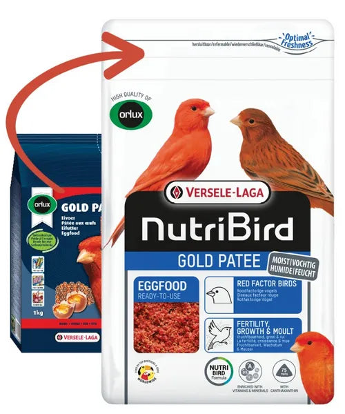 NutriBird Gold patee Rood - Onlinedierenwereld