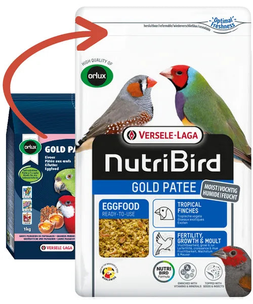 NutriBird Gold Patee Tropische Vogels - Onlinedierenwereld